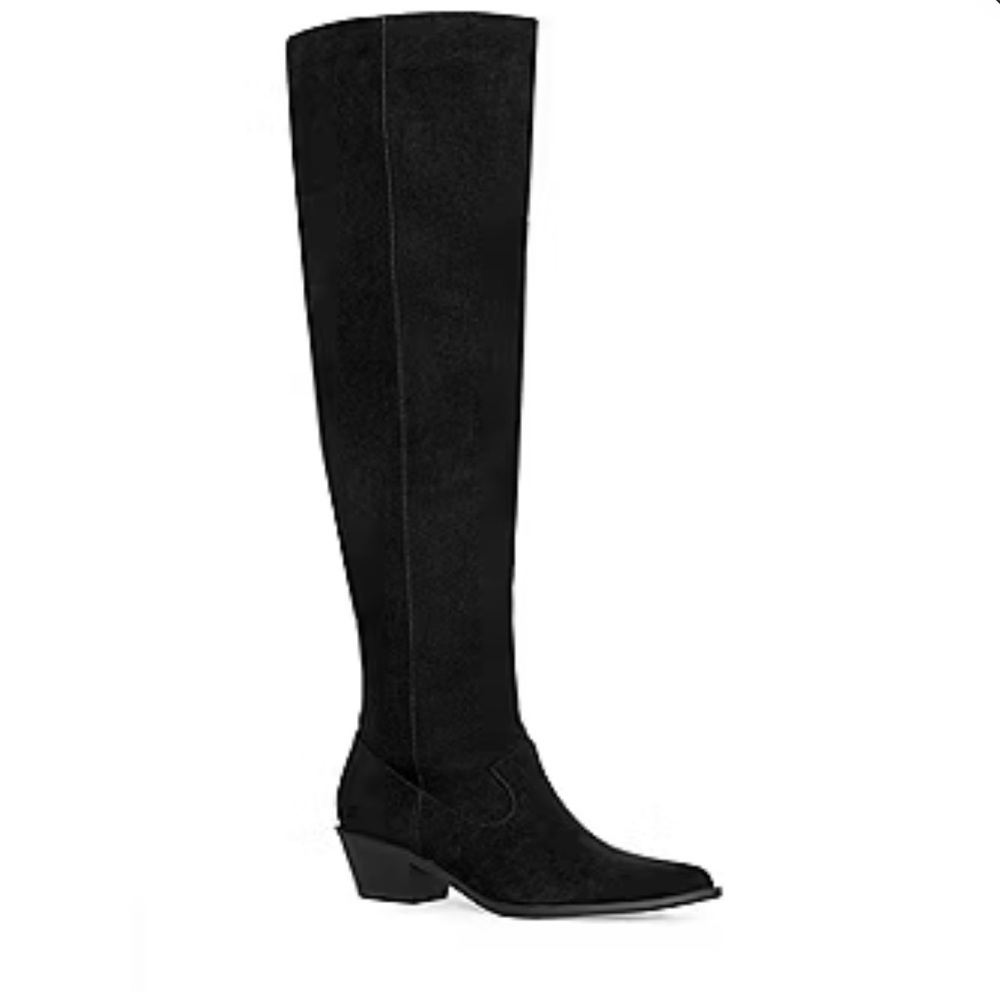 RM Rebecca Minkoff Womens Jenni Block Heel Over the Knee Boots
